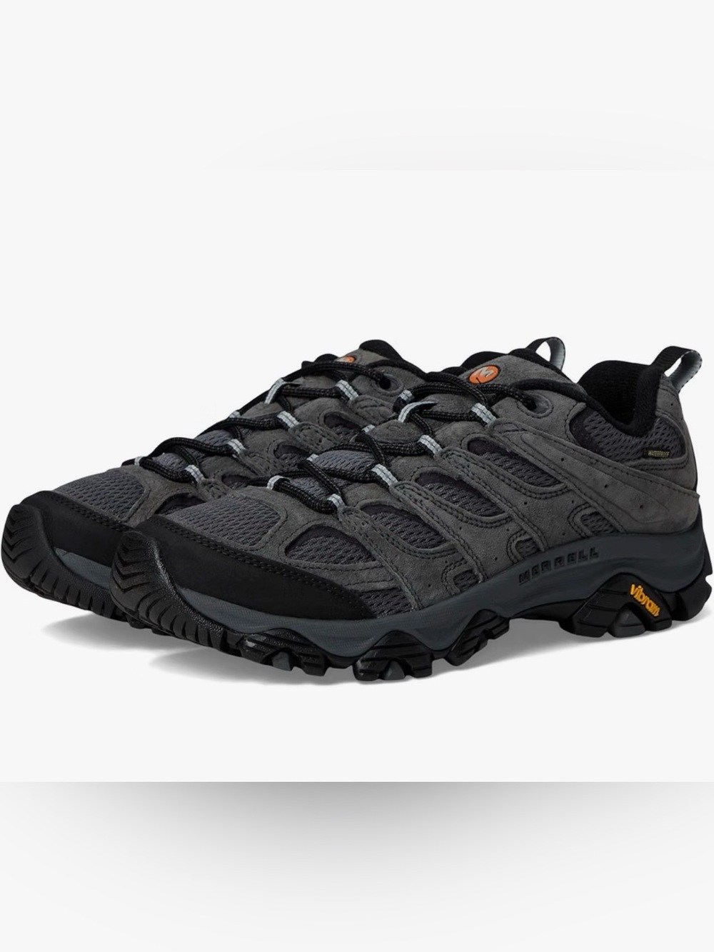 Merrell Men's Moab 3 Waterproof Hiking Shoes in Granite
